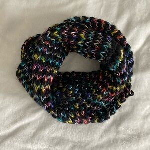 Black and rainbow scarf